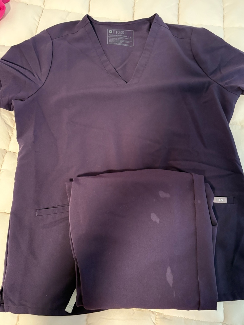 Figs Scrub Set — Midnight Purple